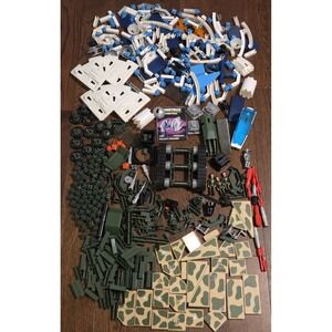 Huge Fisher Price Construx Lot Space 6455 Plus Military Parts Figures 6 lbs